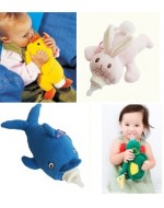 Baby Animal Plush Bottle Holder/ Cover (Duck/ Dolphin/ Rabbit/ Turtle)